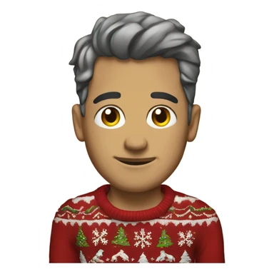 Real Ugly Christmas sweater sticker