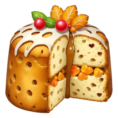 slice of panettone sticker