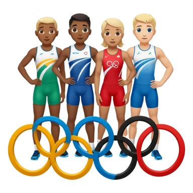 paralympic games avec les anneaux sticker