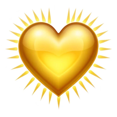 Most beautiful radiating heart sticker