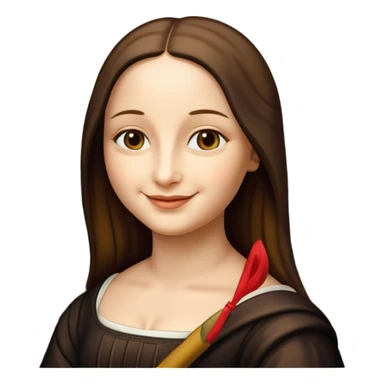  paint mona lisa sticker