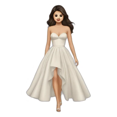 Selena Gomez dresses sticker