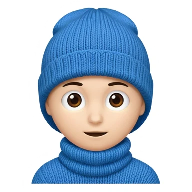 Blue beanie sticker