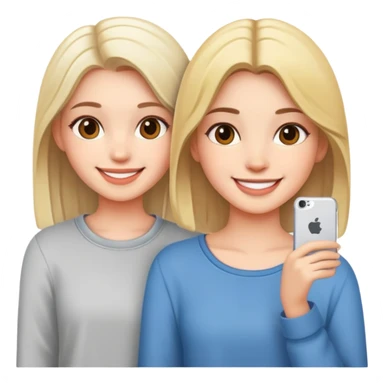 smiling girls in casual outfits sticker