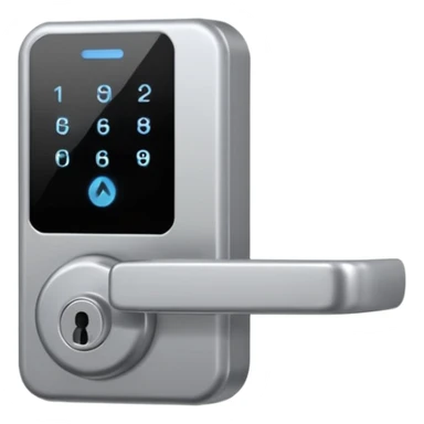 Electronic Door Lock System with card insert only screen no key hole sticker