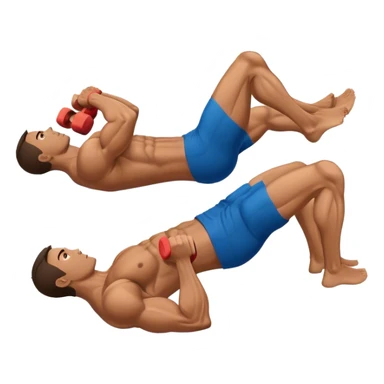 side-view of guy doing decline-crunches sticker