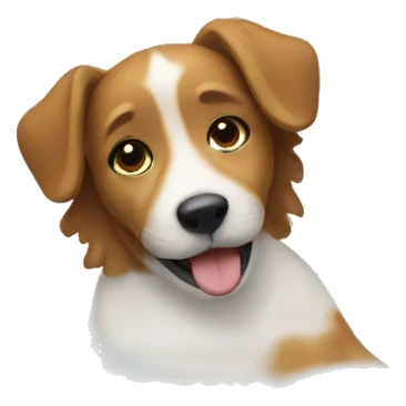 Bath with a dog inside sticker