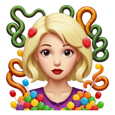 Candy Medusa sticker