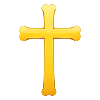 Yellow cross sticker