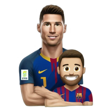 Ronaldo caca sur messi sticker