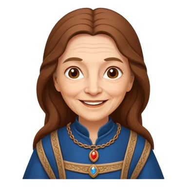 The kind and amiable grandmother in medieval fairy tales sticker