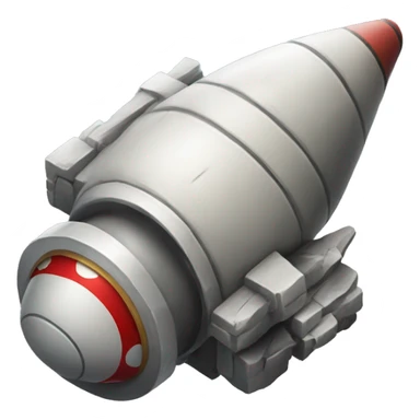 Mortar of a spaceship sticker