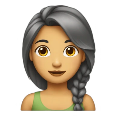 Une fille sûre les épaule de sa mère sticker