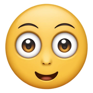Emoji rolling eyes up showing white part mostly  sticker