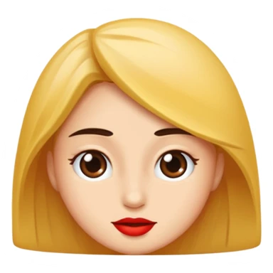 kırmızı küpeli kadın sticker