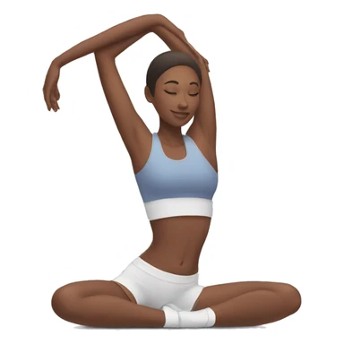 stretching after gym sticker