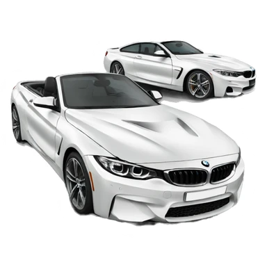 F32 BMW WHITE sticker