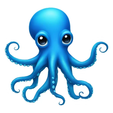 blue octopus mad sticker