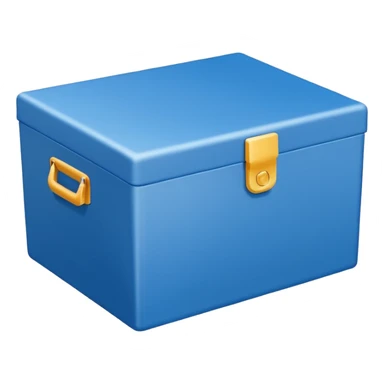 Insulated Delivery Box blue  sticker