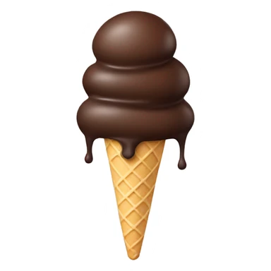 Chocolate covered ice cream  sticker