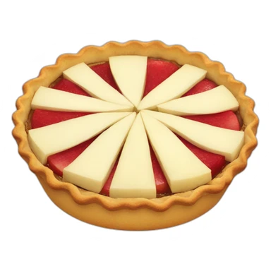 pie with apple slices on top sticker