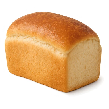 a loaf of white bread, realistic sticker