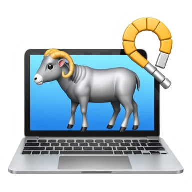 3D Hovered RAM for Laptop sticker