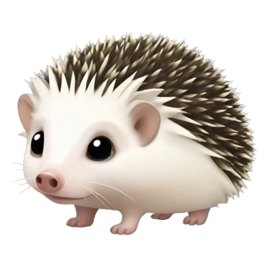 african pigmy hedgehog with black muzzle sticker