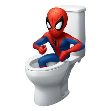 Spider-man  go To toilet sticker