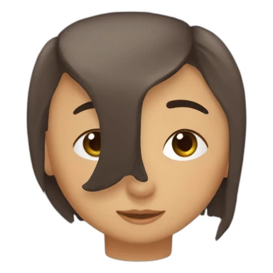 Chilena morena chascona enojada sticker