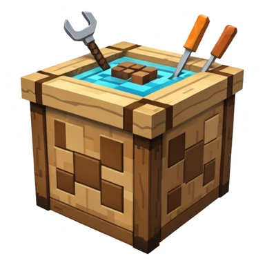 Minecraft crafting table sticker