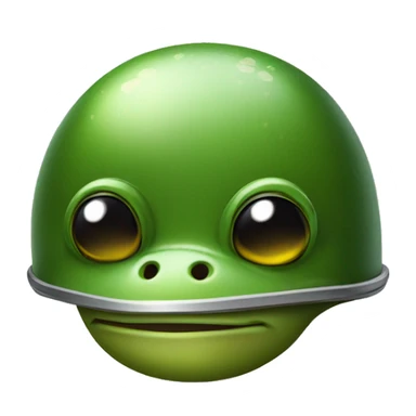 frog waering a helmet sticker