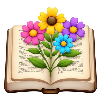 Bible with flowers  sticker