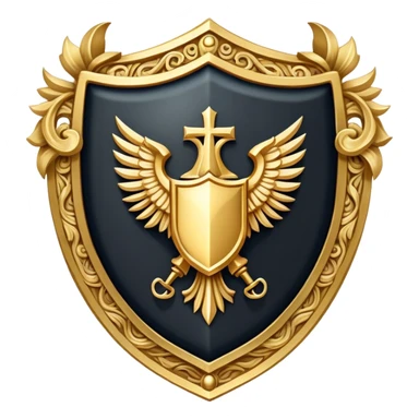 dominus' emblem holy shield sticker