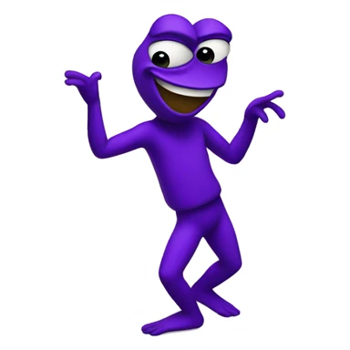 purple pepe dancing sticker