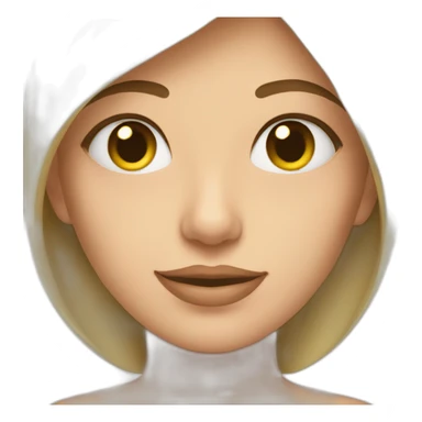 Femme voile avec un chat sticker