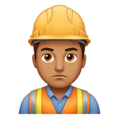 builder photorealistic serious sticker
