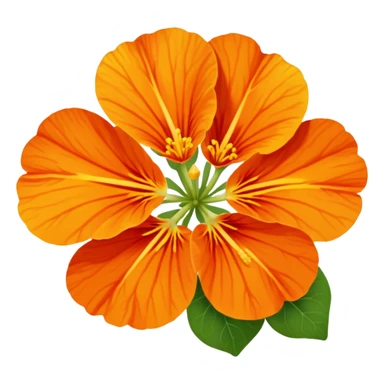 nasturtium flower sticker