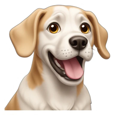 A surprised dog sticker