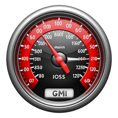 Speedometer emoji with text Gross Margin sticker
