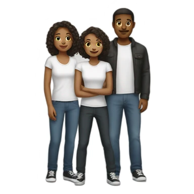 white two brothers and a sister white sticker