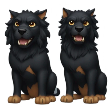 black cerberus sticker