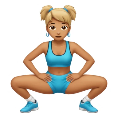 Hands on the knees twirking sticker