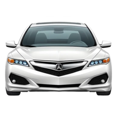 White acura  sticker