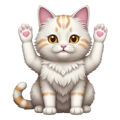 Gato deja levantada sticker