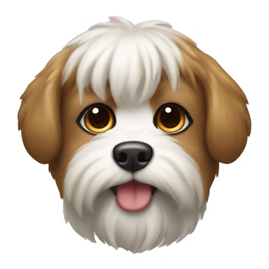 Un perrito shitzu cafe sticker