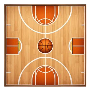 basketball court sticker
