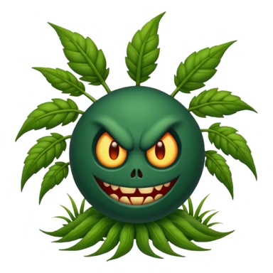 evil weeds sticker