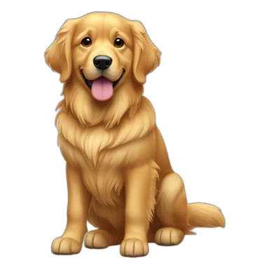 L'outre sur golden retriever sticker