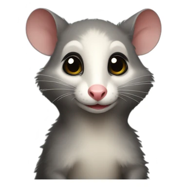 very beautiful elegant possum sticker